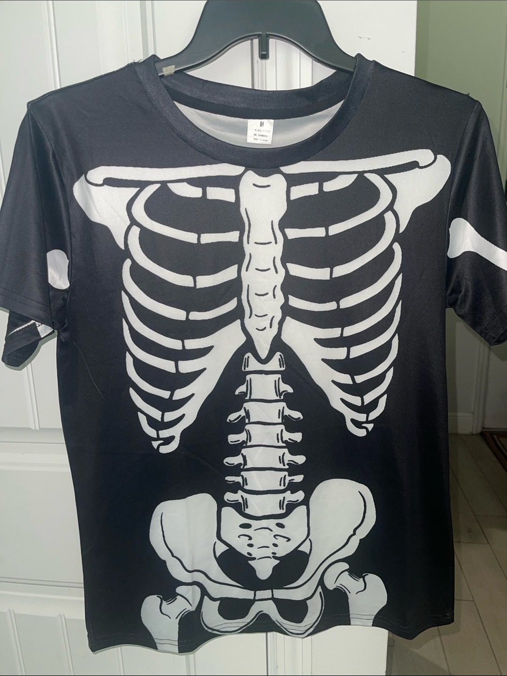 Kids Black Skeleton Graphic Tee